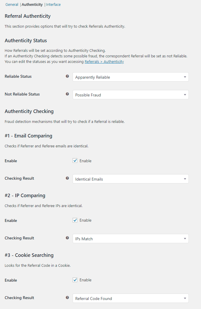 Easy Referral for WooCommerce - admin-authenticity-settings